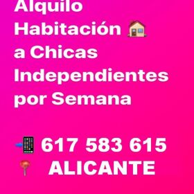 HABITACIÓN LIBRE EN ALICANTE CENTRO COMODIDADES OPTIMAS LLAMANOS E INFORMATE 